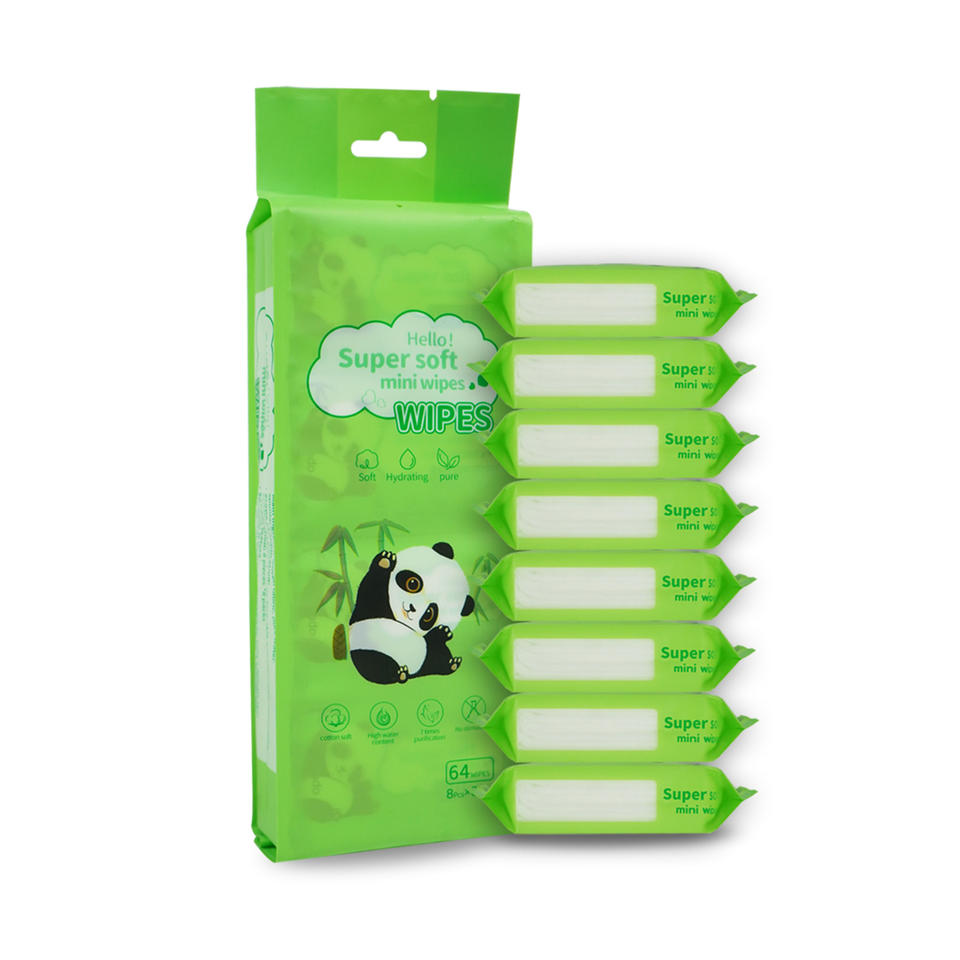 Mini Pocket Personal Private Label Baby Cleansing Wipes Wholesale Wet Water Wipes