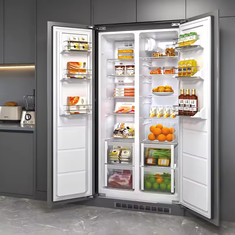 400L Built in Refrigerator Side by Side 806mm Frost Free Grade 1 Inverter R600a LED Display