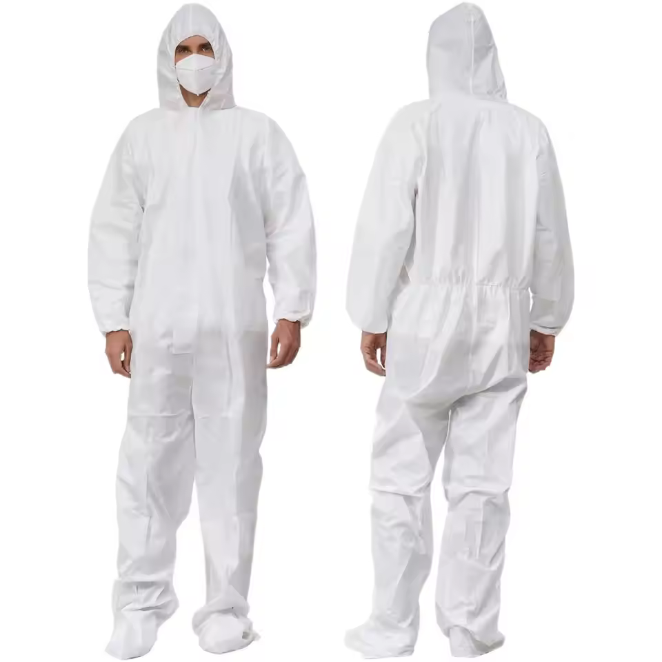 SF Disposable Coveralls Costom Disposable Safety Work Wear Overalls Protection Microroporous Paint Suits