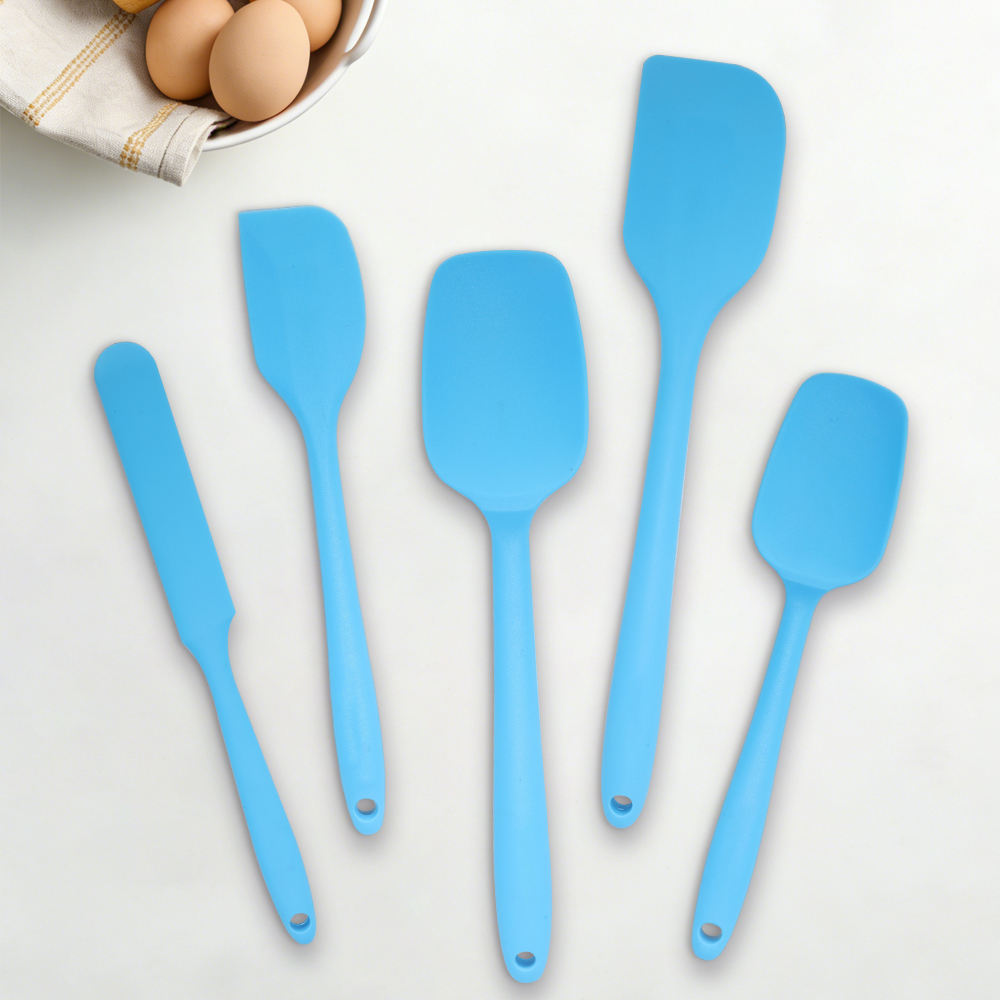 5PCS Blue Silicone Utensils Cooking Sets Non Stick Kitchen Spatula Set - Jiangmen Tops