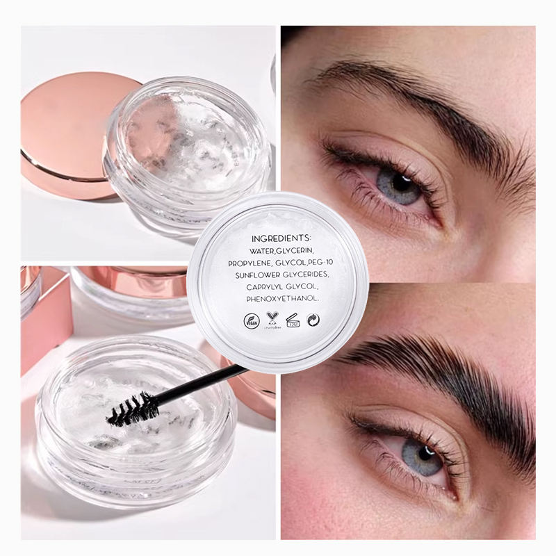 Clear Eyebrow Gel Long Lasting Waterproof Brow Styling Soap Private Label Vegan Brow Wax for Eyebrows 7g